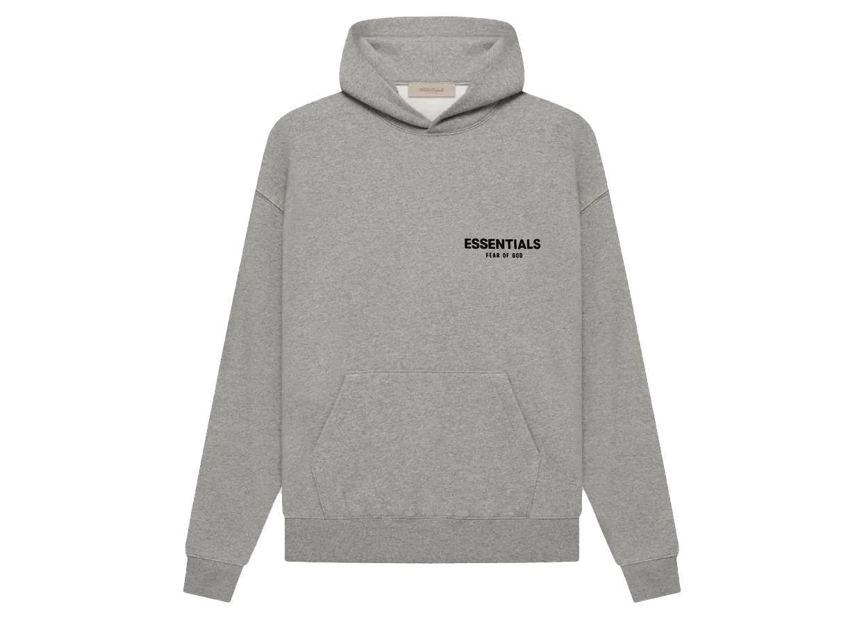 Fear Of God Essentials Hoodie Dark Oatmeal - DROP UP