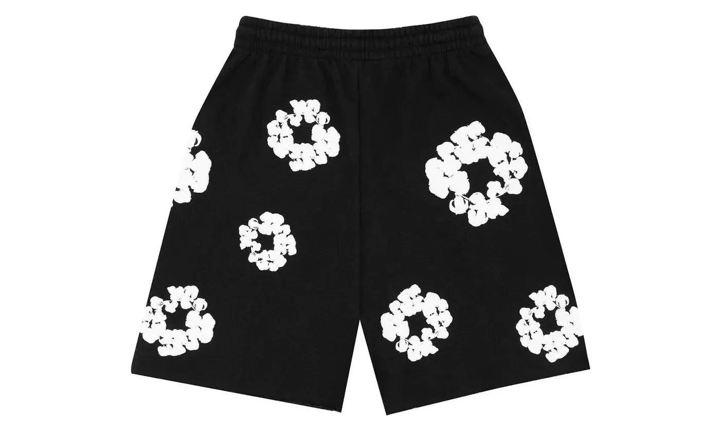 Denim Tears The Cotton Wreath Shorts Black