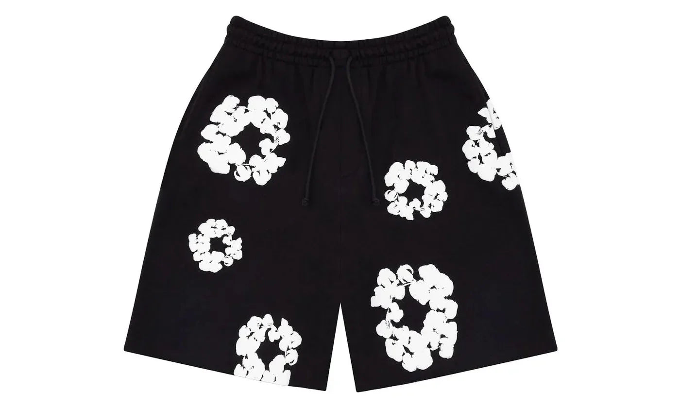 Denim Tears The Cotton Wreath Shorts Black