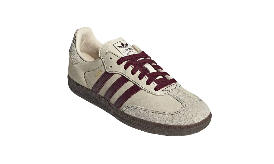 Adidas Samba OG Wonder White Maroon - DROP UP