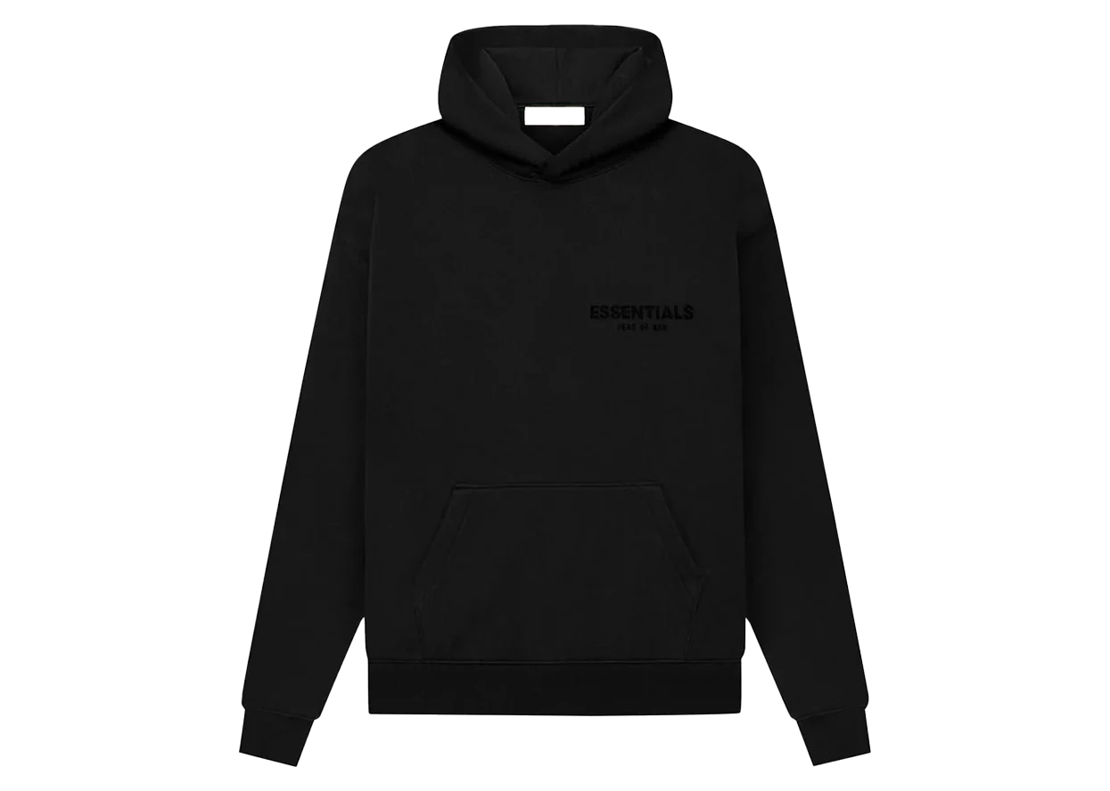 Fear Of God Essentials Pullover Chest Logo Hoodie Stretch Limo/Black - DROP UP