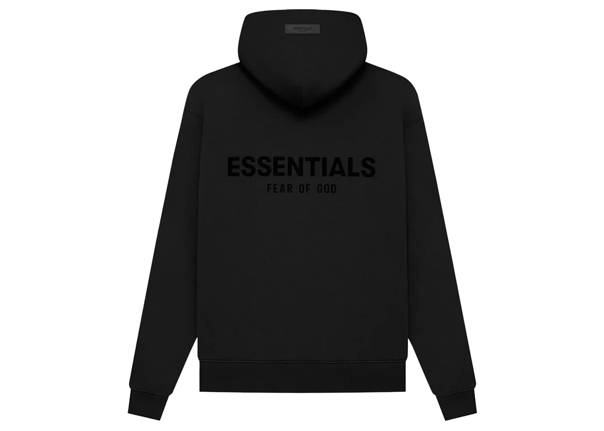 Fear Of God Essentials Pullover Chest Logo Hoodie Stretch Limo/Black - DROP UP