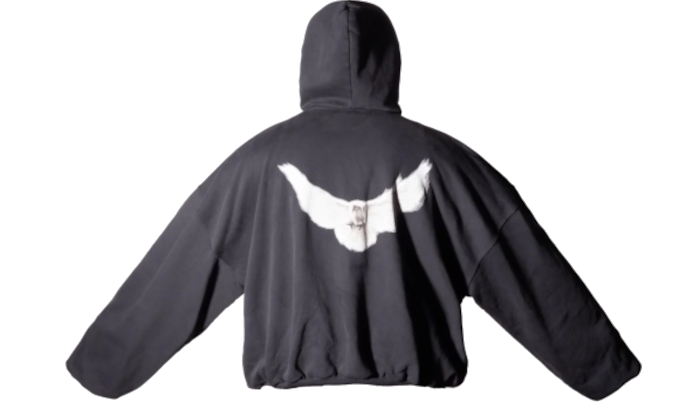 Yeezy Gap Engineered by Balenciaga Dove Hoodie Washed Black Los Angeles Archieves - DROP UP
