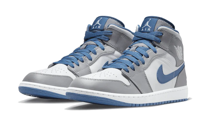 Air Jordan 1 Mid True Blue Cement - DROP UP