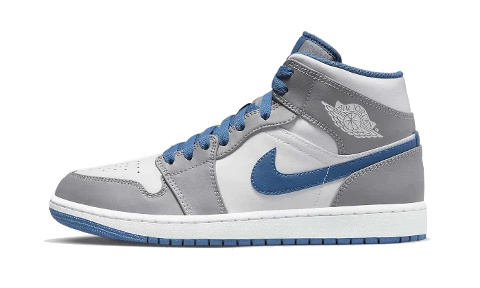 Air Jordan 1 Mid True Blue Cement - DROP UP