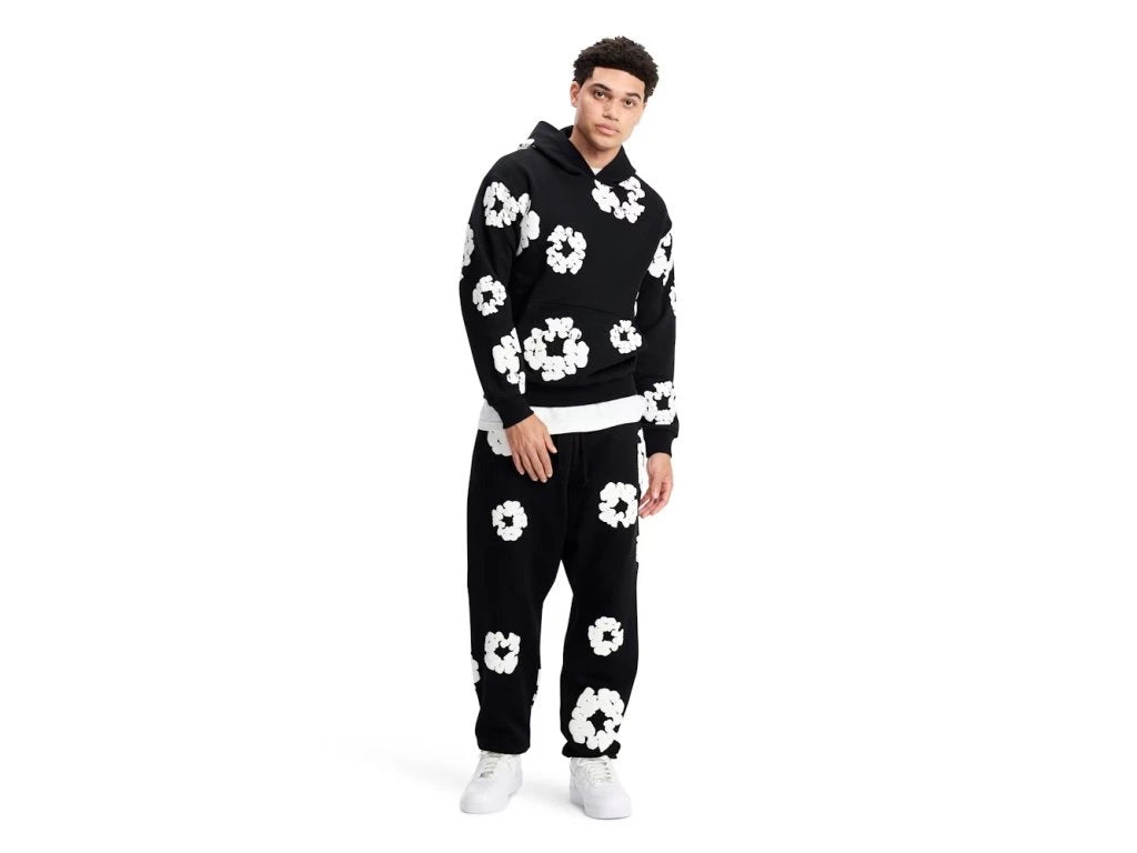 Denim Tears The Cotton Wreath Sweatpants Black