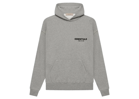 Fear Of God Essentials Pullover Chest Logo Hoodie Limo/Black