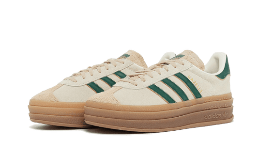 Adidas Gazelle Bold Magic Beige Collegiate Green - DROP UP