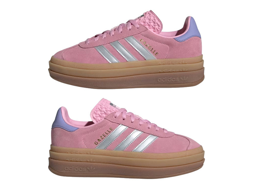 Adidas Gazelle Bold True Pink Silver Metallic - DROP UP