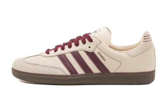 Adidas Samba OG Wonder White Maroon