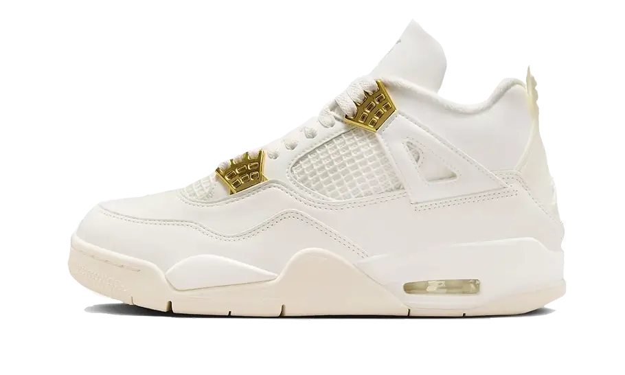 Air Jordan 4 Retro Sail Metallic Gold