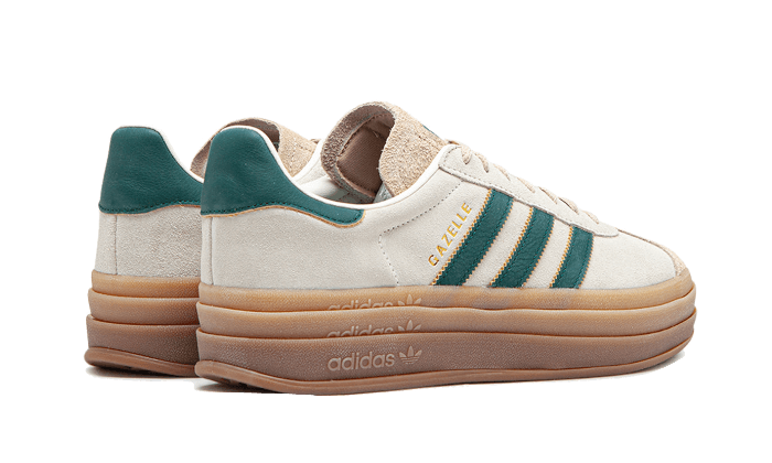 Adidas Gazelle Bold Magic Beige Collegiate Green - DROP UP