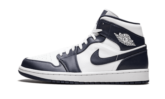 Air Jordan 1 Mid White Metallic Gold Obsidian - DROP UP