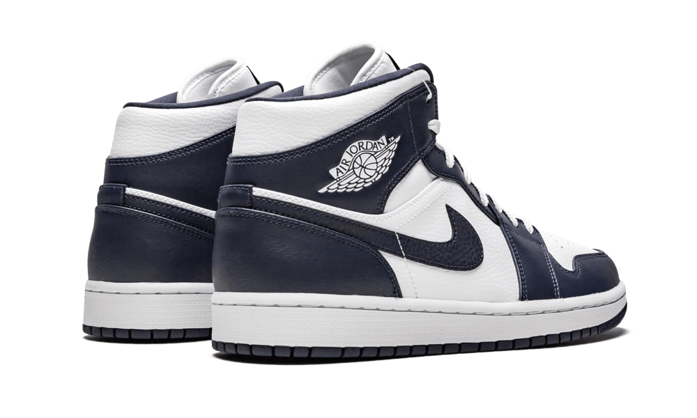 Air Jordan 1 Mid White Metallic Gold Obsidian - DROP UP