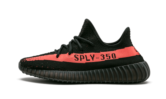 Yeezy Boost 350 Core Black Red Stripe - DROP UP