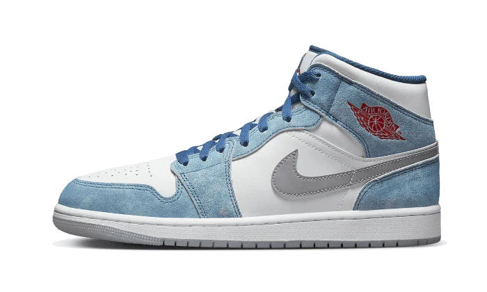 Air Jordan 1 Mid French Blue Fire Red - DROP UP