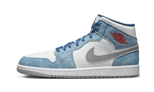 Air Jordan 1 Mid French Blue Fire Red - DROP UP