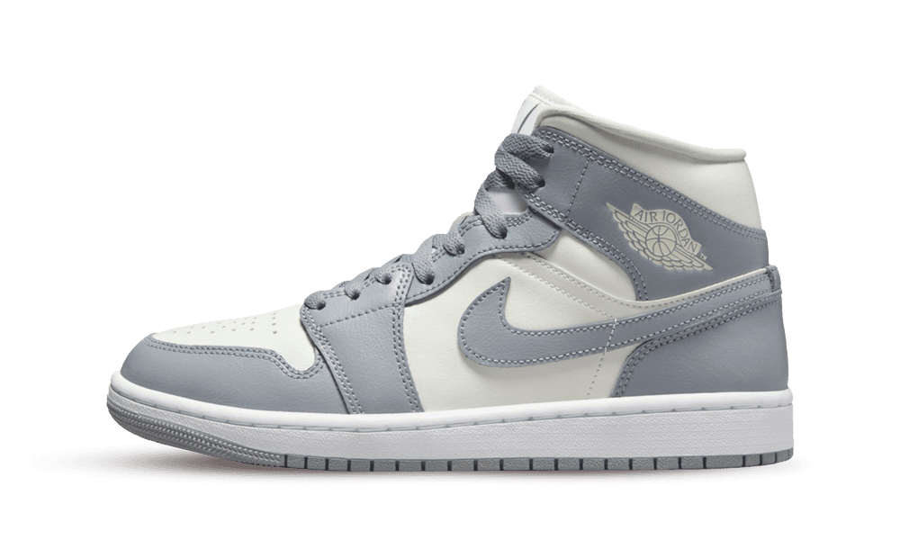 Air Jordan 1 Mid Grey Sail Stealth - DROP UP