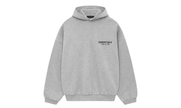 Fear of God Essentials Fleece Hoodie Light Heather Gray (FW24)
