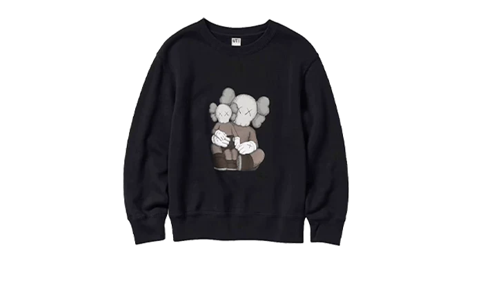 Kaws x Uniqlo Longsleeve Sweatshirt Black BFF - DROP UP